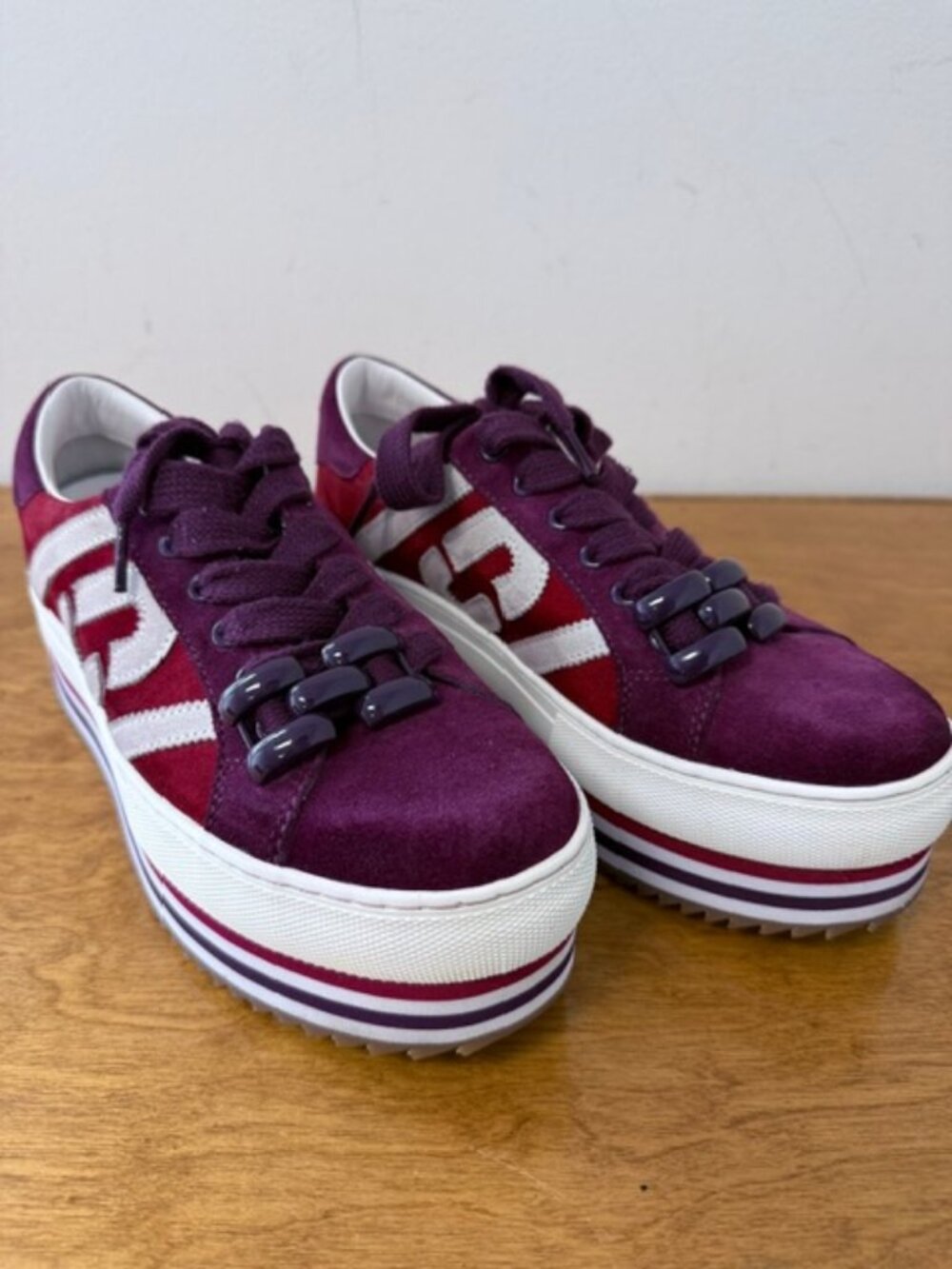 Marc Jacobs Platform Sneakers Purple Multi Size 40 EU / 10 US Chunky Trainer